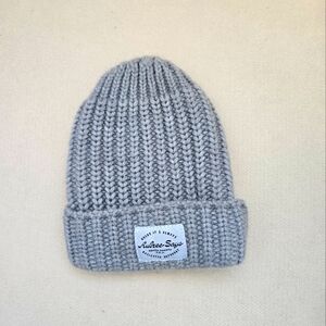Aubree Says Gray Newborn Beanie
